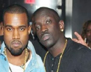Kanye West and Abou Thiam in an event 